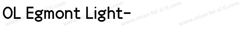 OL Egmont Light字体转换
